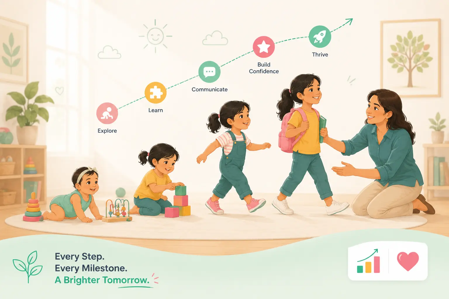 Childhood & Development Simulation mockup