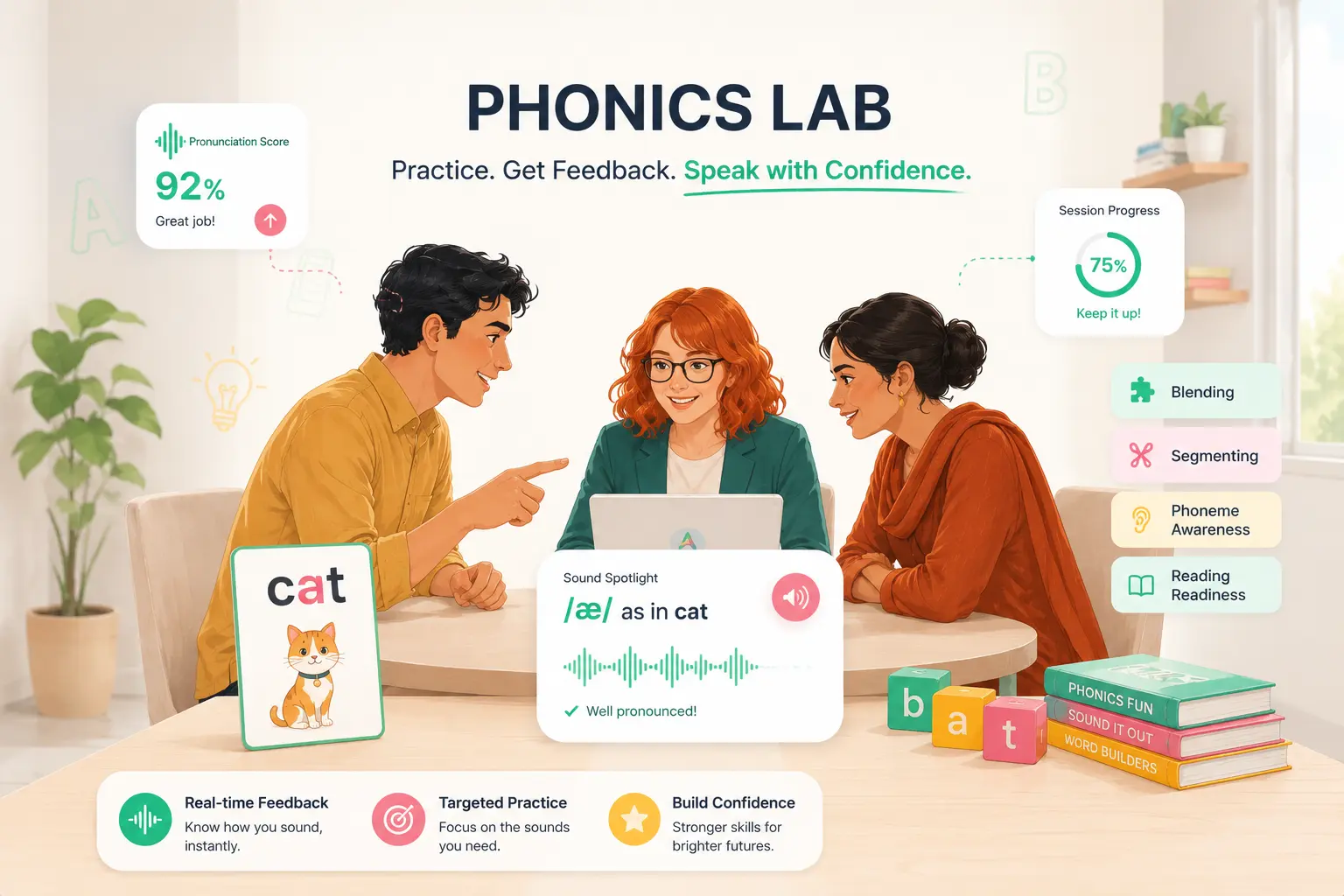 Phonics Lab Simulation mockup