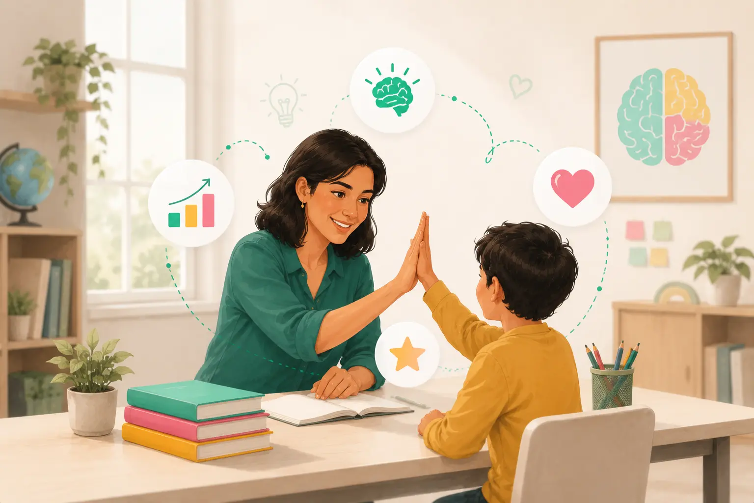 Educational Psychology Simulation mockup